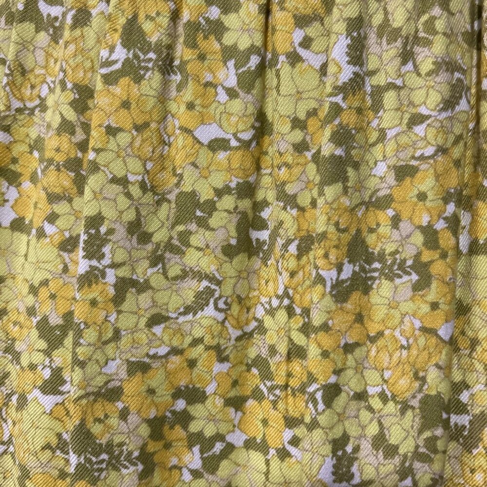Babydoll Mini-dress Yellow Floral Stretch Bodice Volcom Woman's 8 Fairy core M - Picture 11 of 14